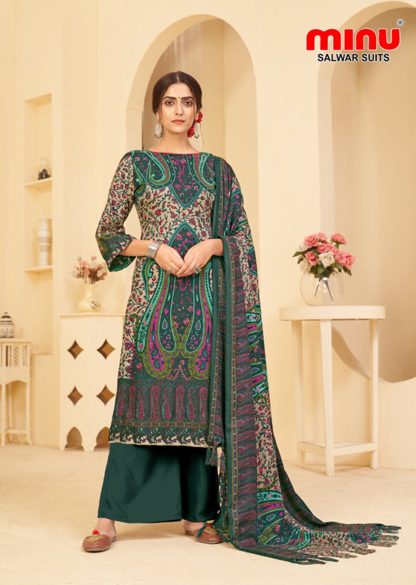 winter pashmina suits wholesale at best prices