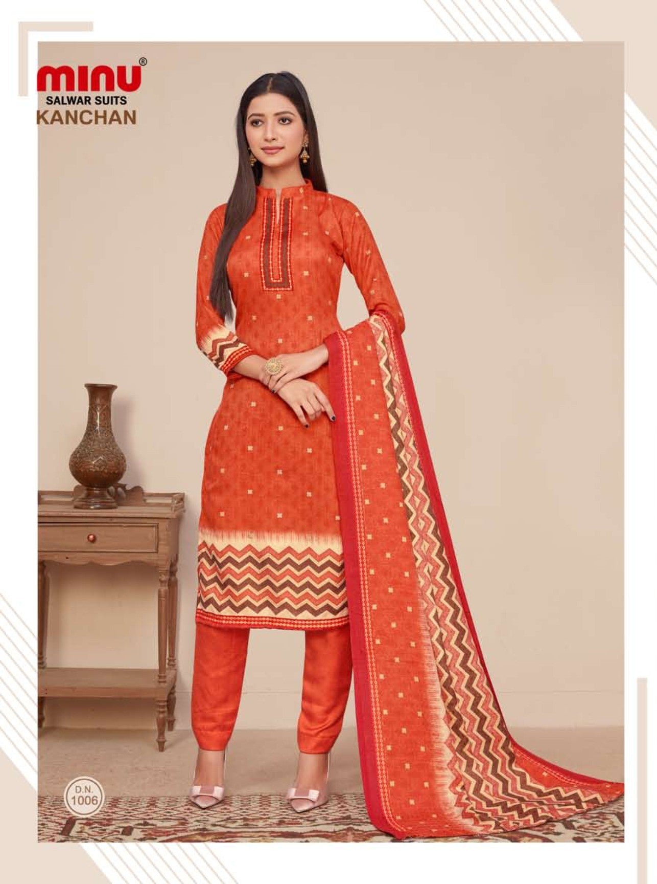 Orange wholesale salwar suits online at best prices 