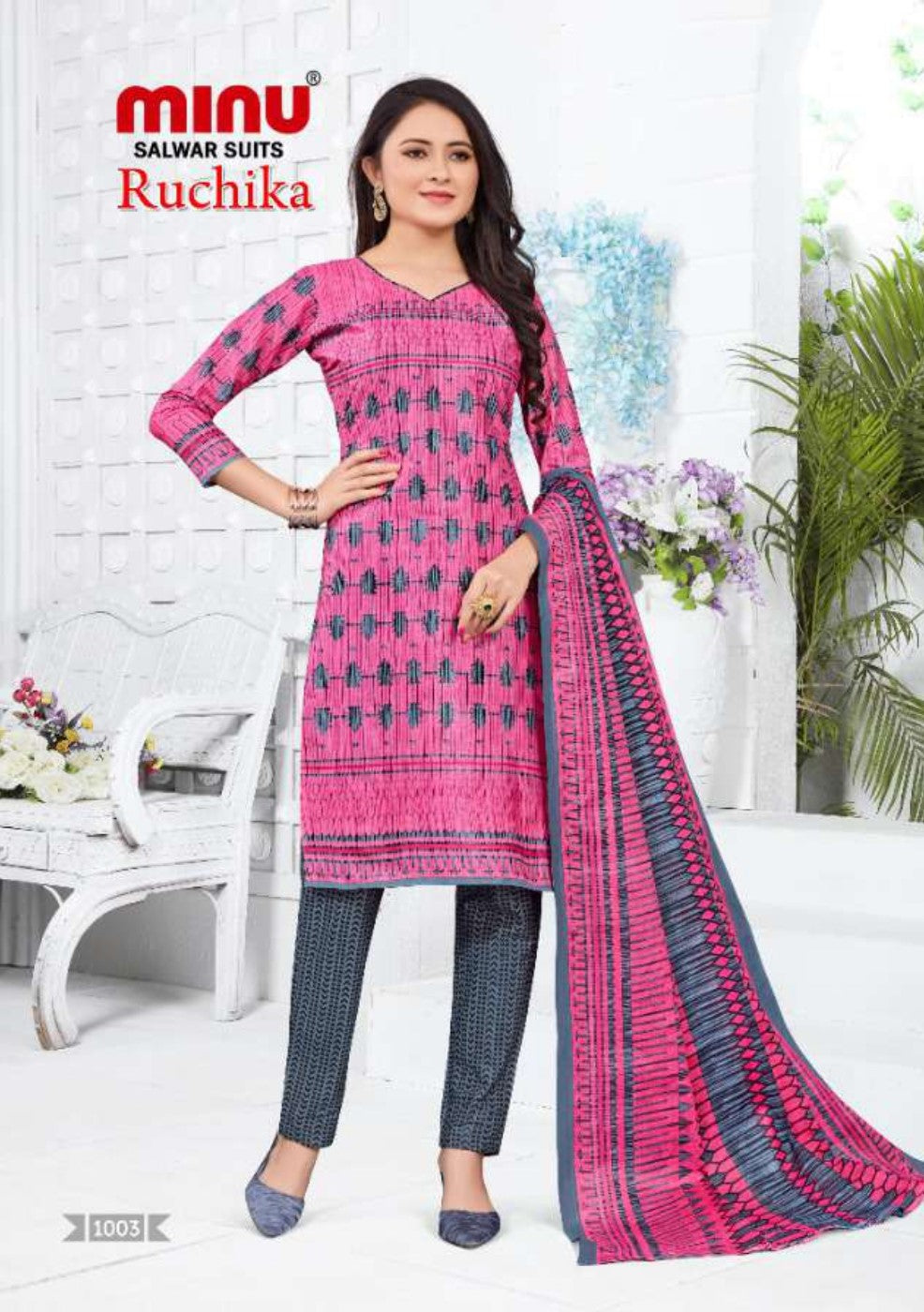 pink salwar suit from wholesale ladies suits manufacturers
