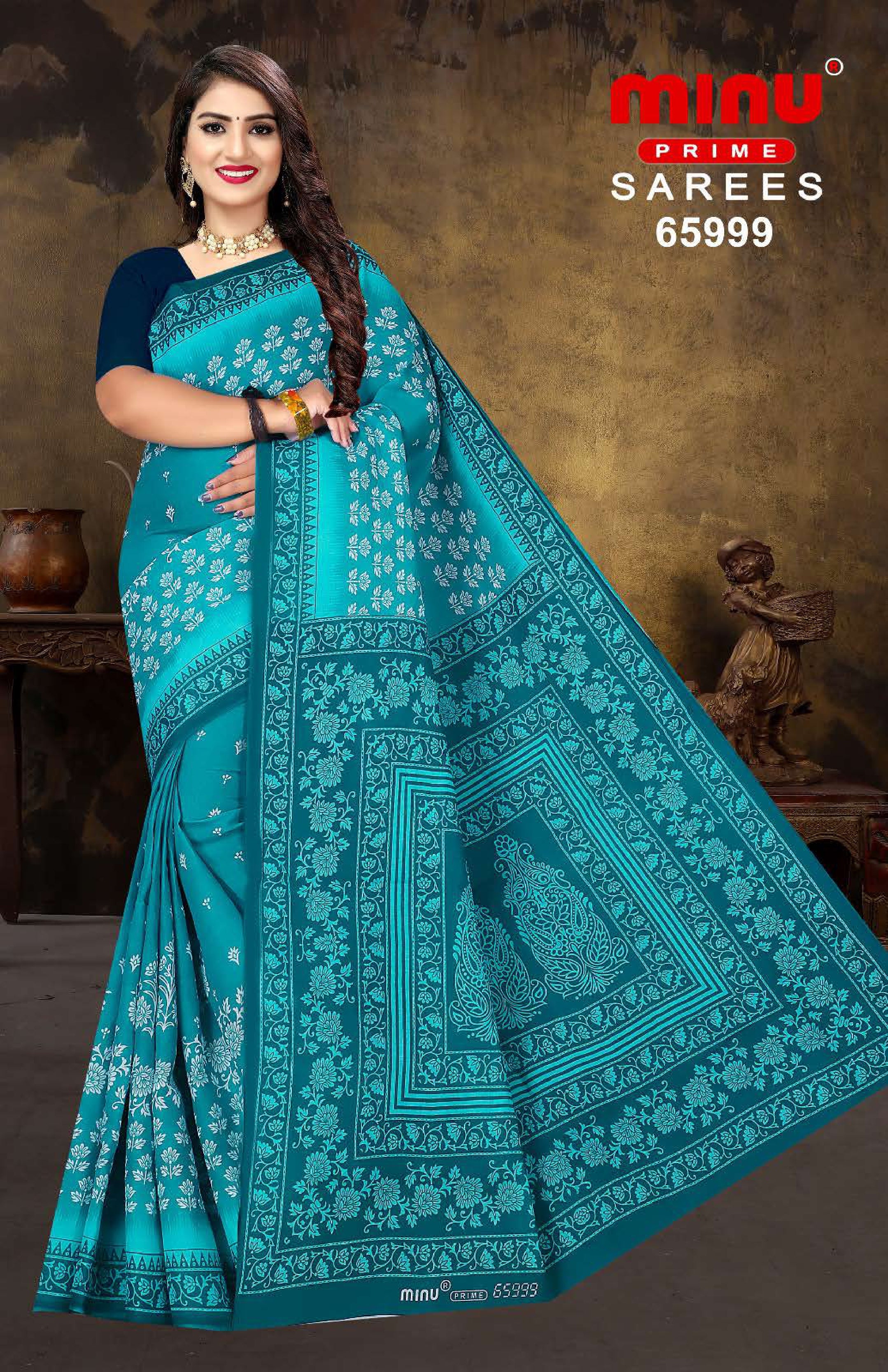 wearing woman Wholesale Sarees Online