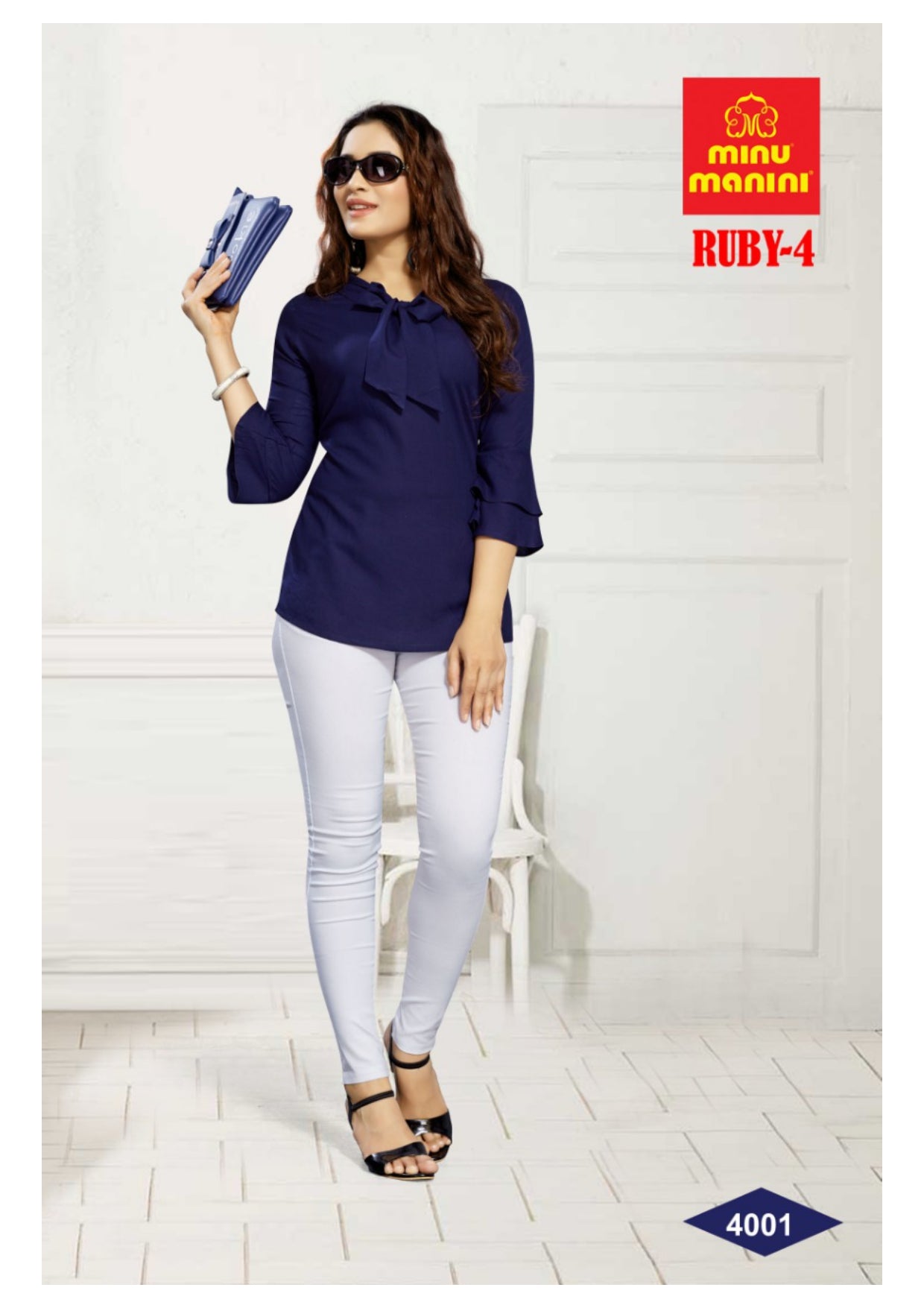 Bold and classy blue wholesale kurti for women and girls 