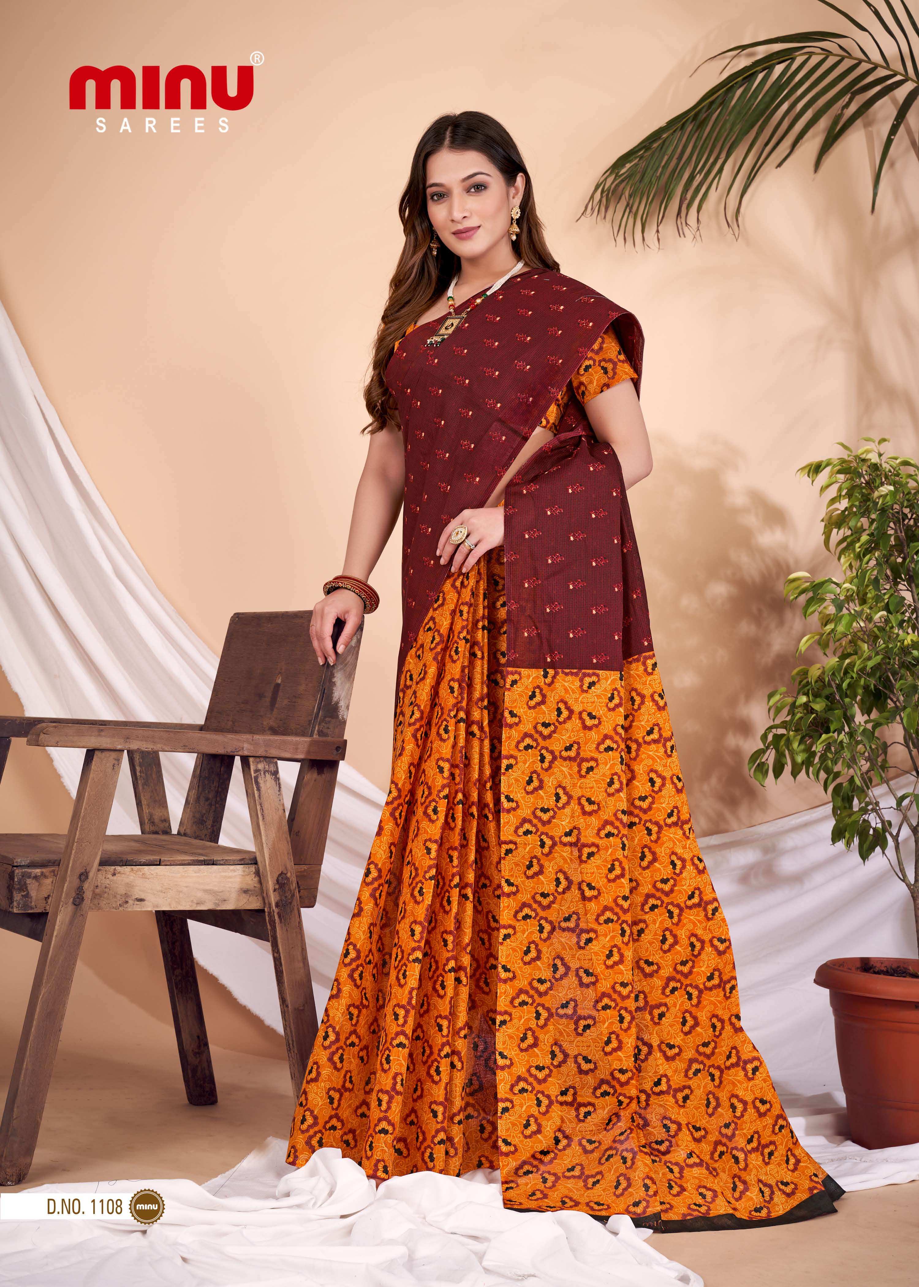 Best designer printed saree for women