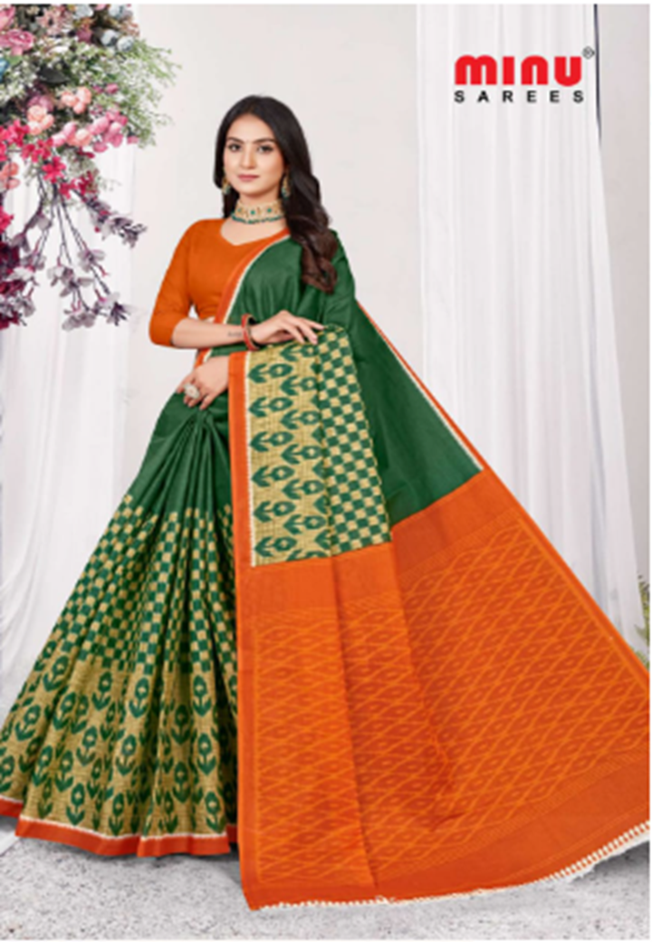 Cotton printed sarees for wholesale at cheap prices 