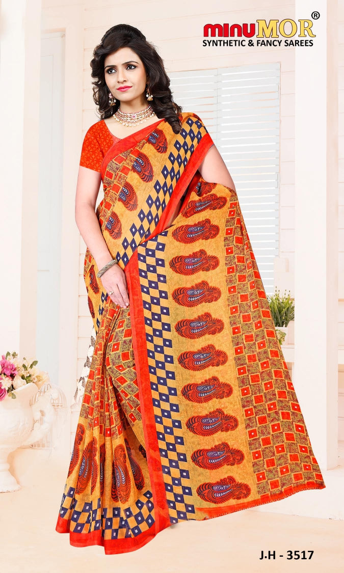 Fancy Saree Jhalki - 12 Pcs Set