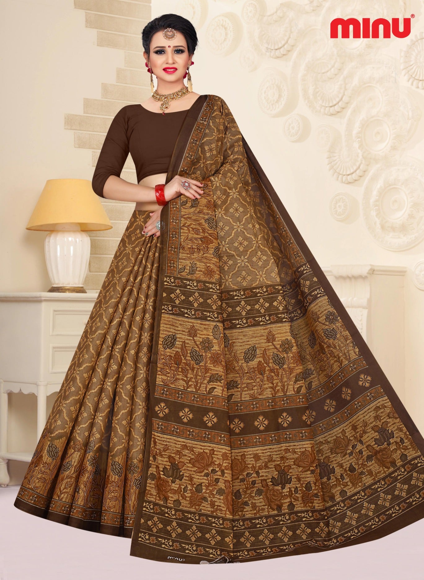 online image of pure cotton saree for resellers