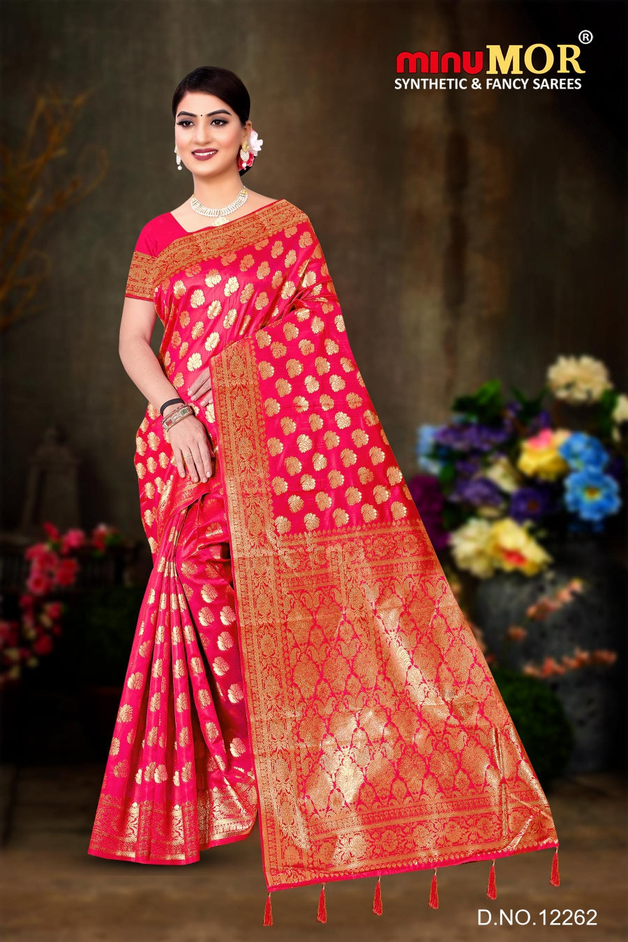 Fancy Saree Antra (Design_ 12262) (BP) - 6 Pcs Set