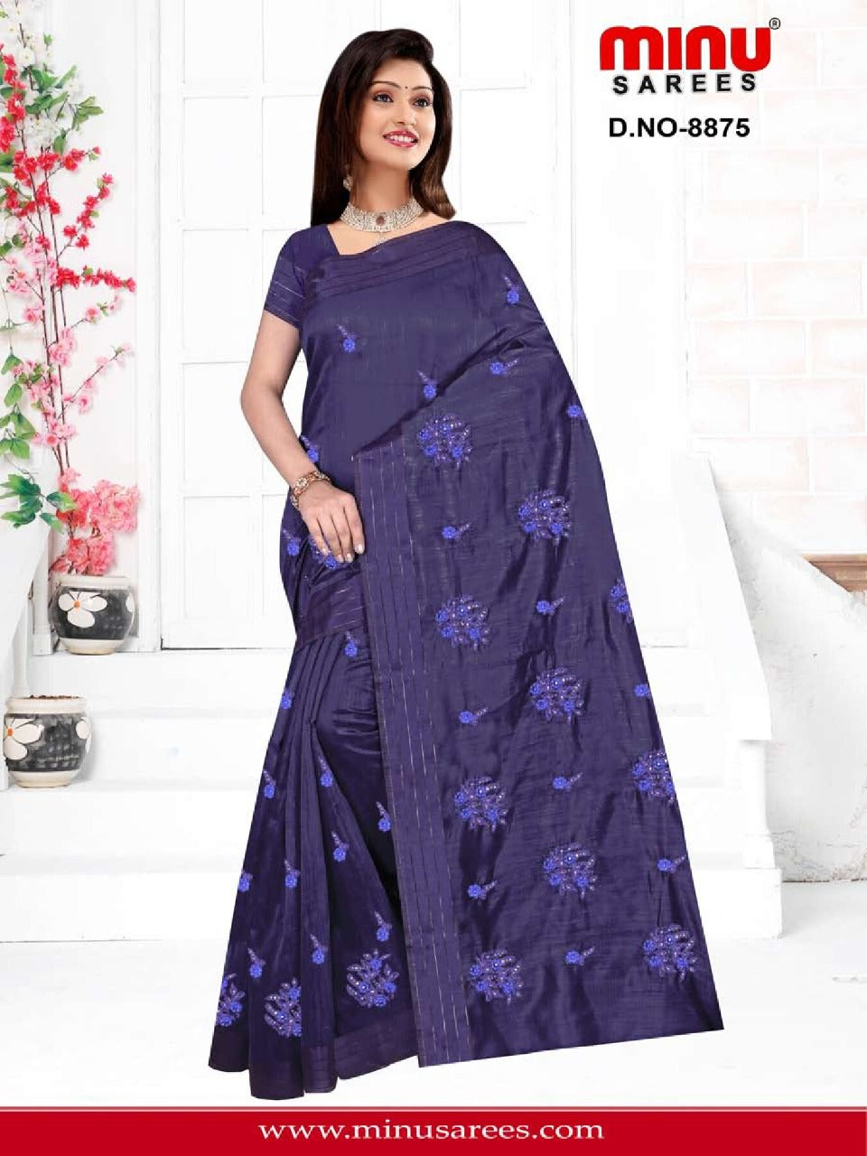Fancy Saree Chena Pora - 6 Pcs Set
