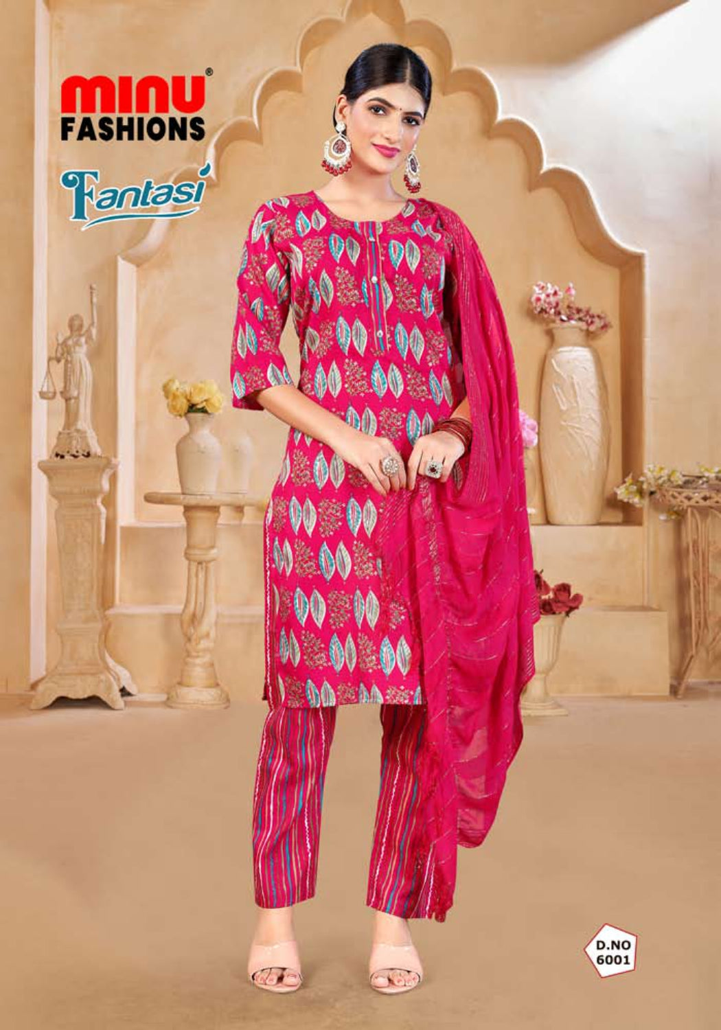 Printed Cotton Stitched Salwar Suit Fantasy (Vol-6) - 10 Pcs Set