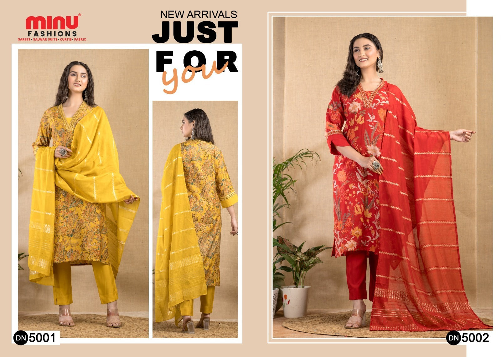 3 Piece Cotton Kurti Set Isha (Vol-5) - 6 Pcs Set