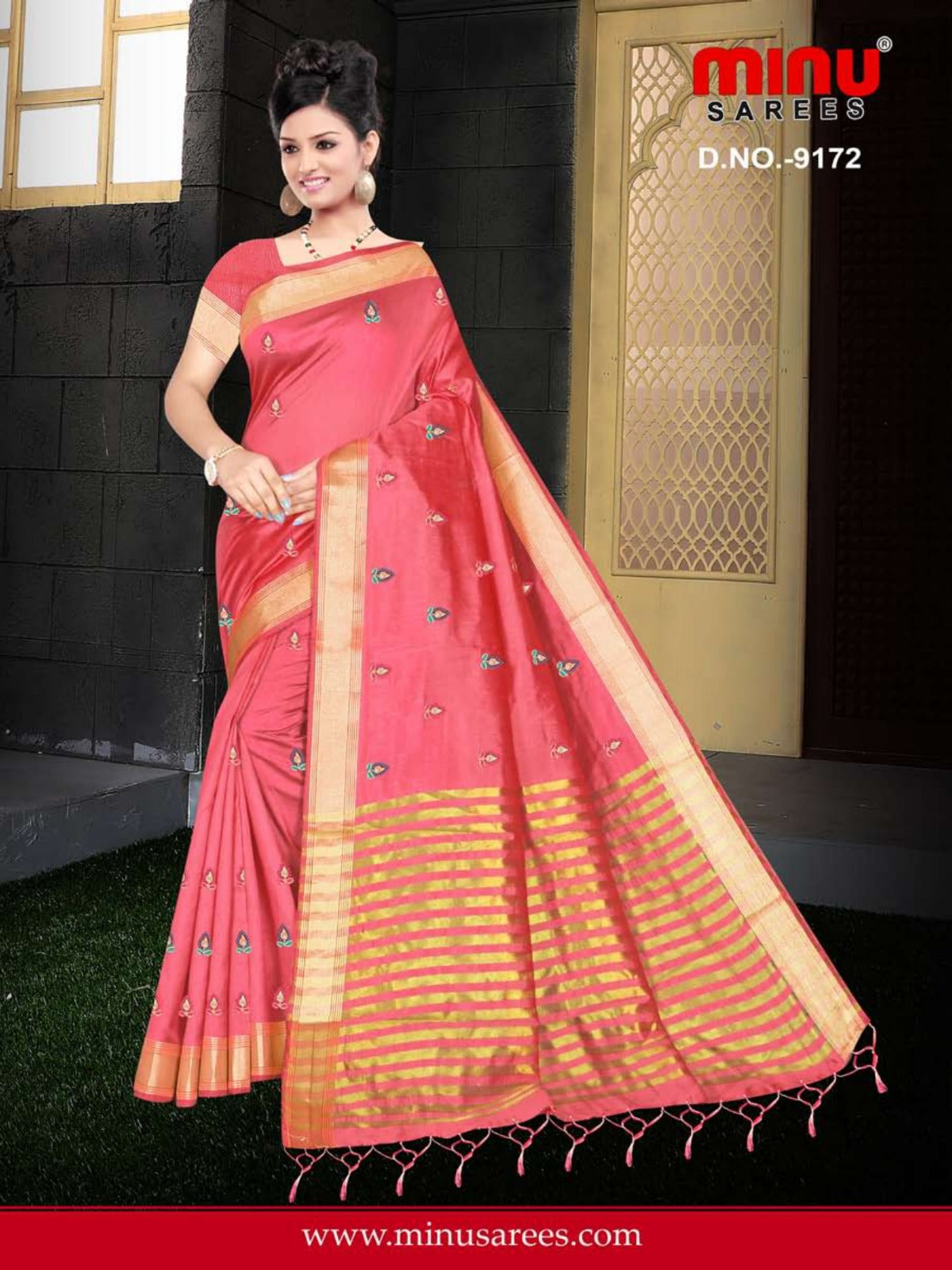 Fancy Saree Jaso Banti - 6 Pcs Set