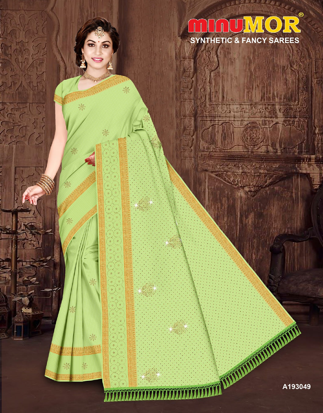 Fancy Saree Kristen Bell (BP) - 6 Pcs Set