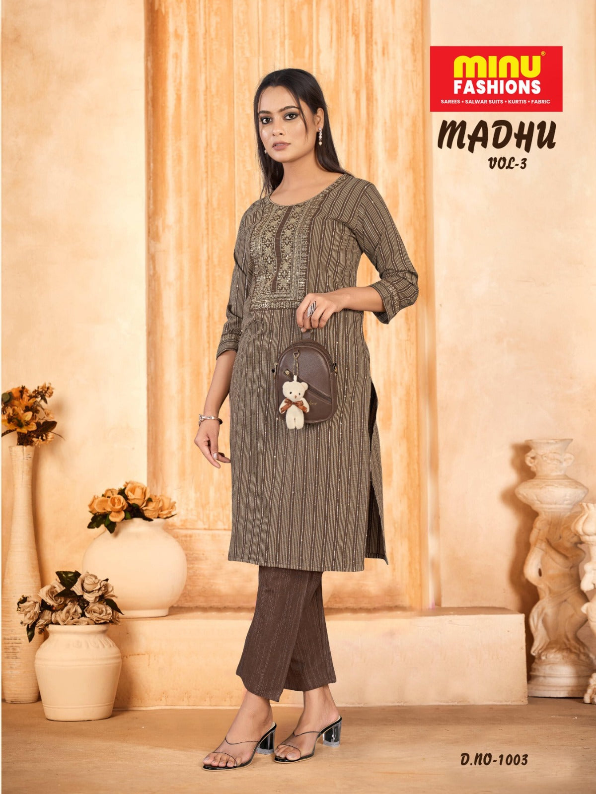 2 Piece Cotton Kurti Set Madhu Combo (Vol-3) - 4 Pcs Set