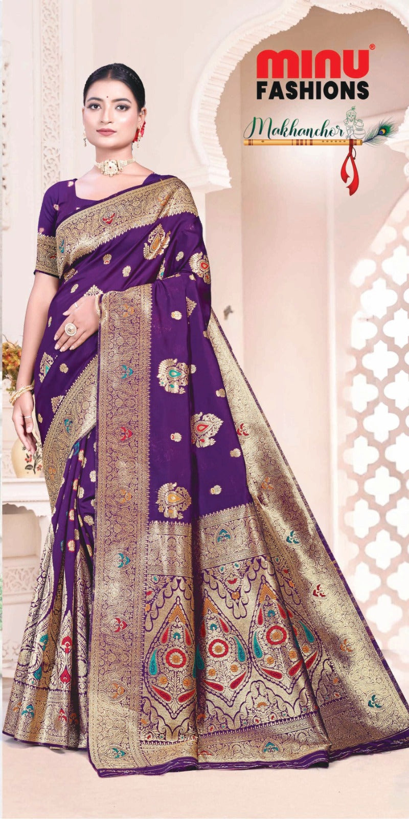 Fancy Saree Makhan Chor Vol-2 (BP) (8 Pcs)