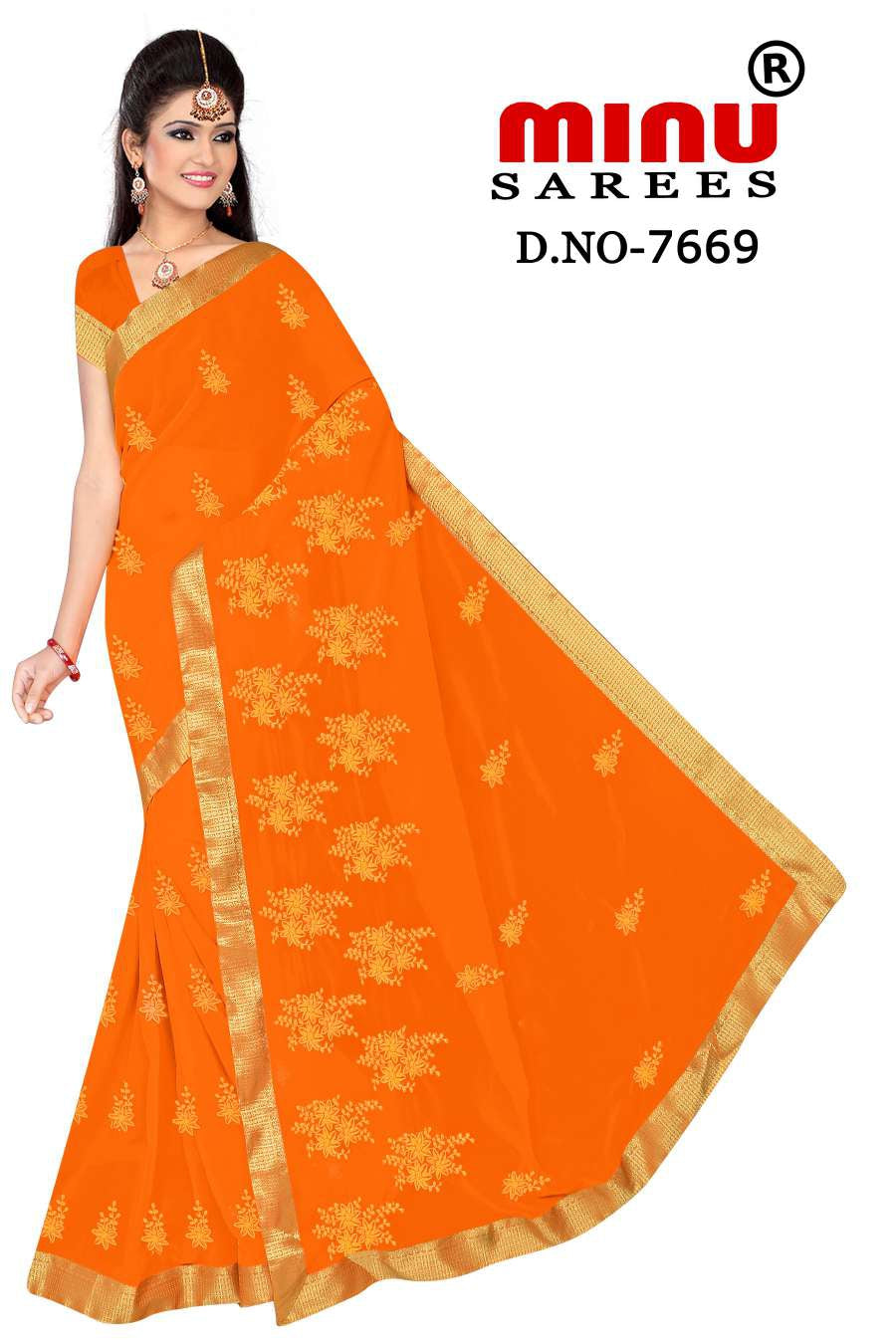 Fancy Saree Malang - 6 Pcs Set