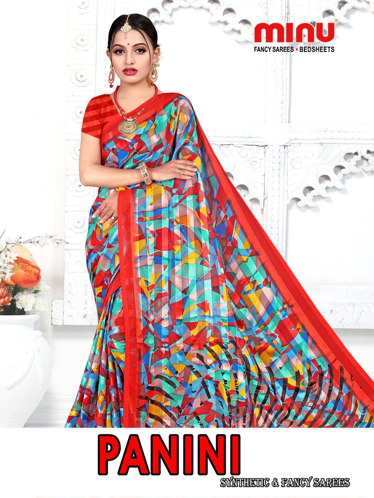 Fancy Saree Panini (BP) - 8 Pcs Set