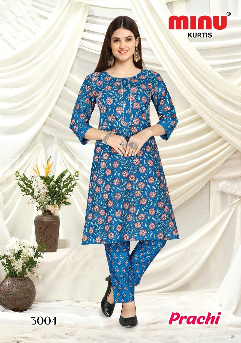 2 Piece Cotton Kurti Set Prachi Combo (Vol-3) - 6 Pcs Set