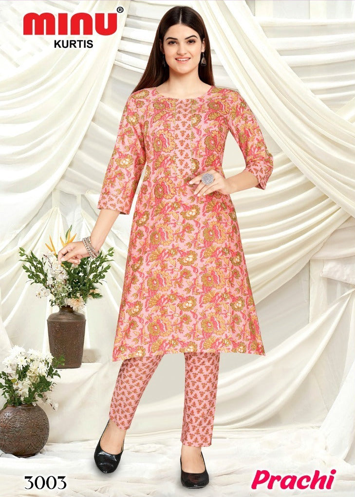 2 Piece Cotton Kurti Set Prachi Combo (Vol-3) - 6 Pcs Set