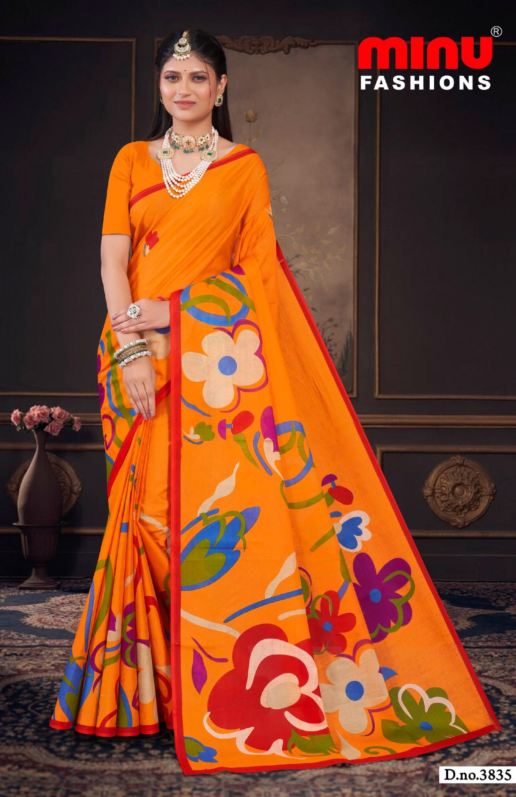 Printed Cotton Saree Priyatama (Vol-11) - 8 Pcs Set