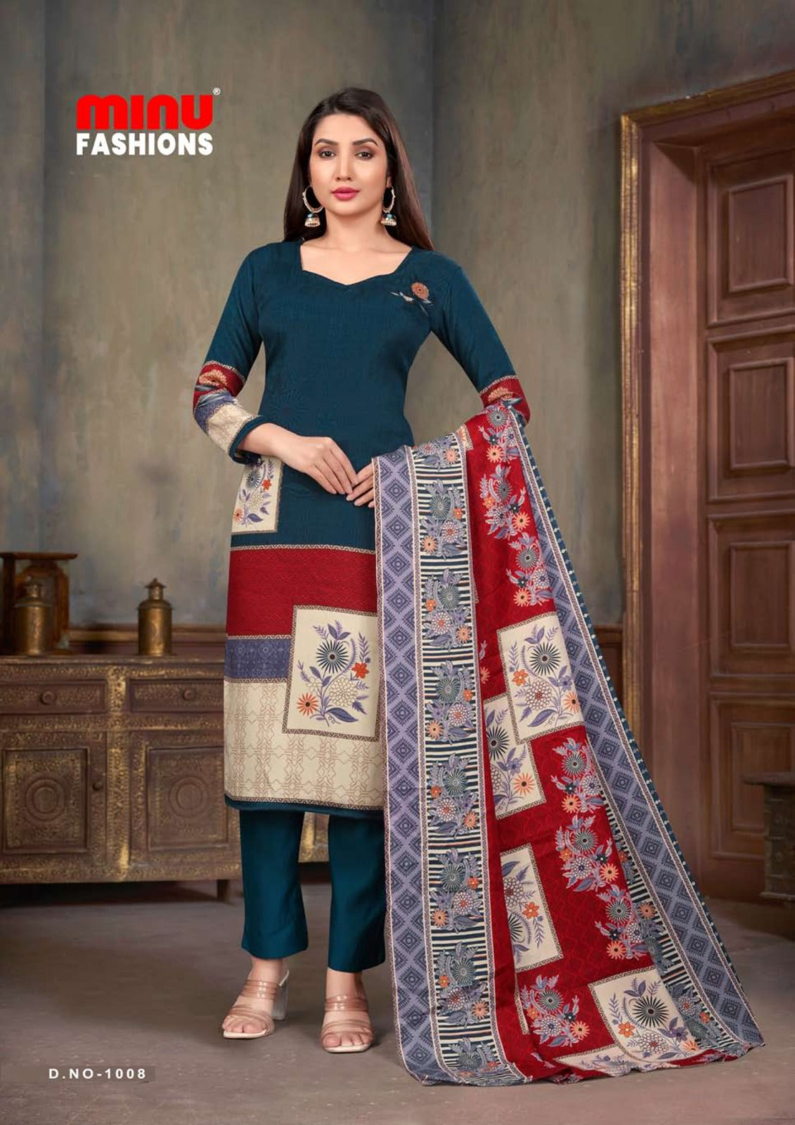 3 Piece Winter Kurti Set Royal (Special Rate) - 8 Pcs Set