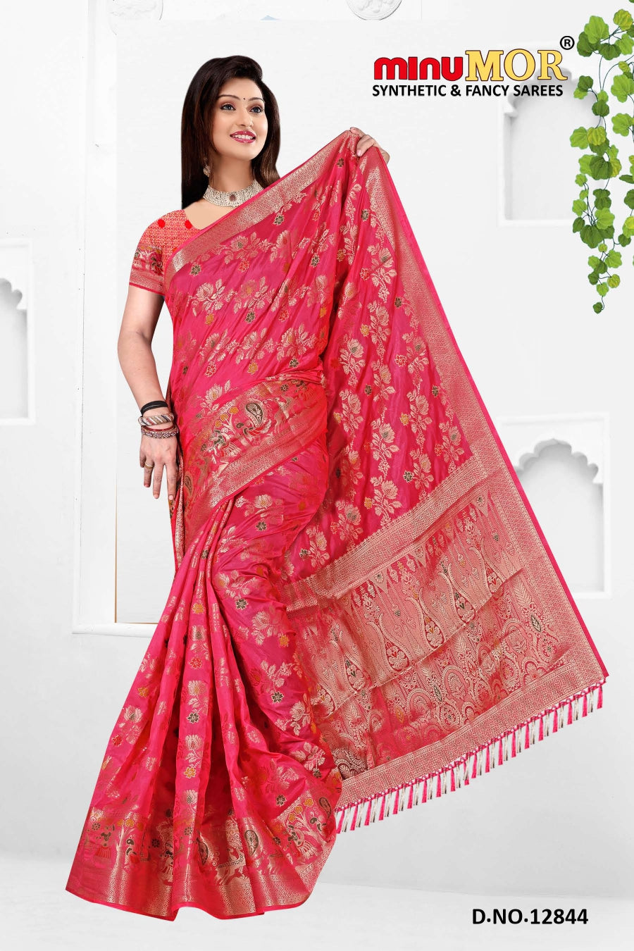 Fancy Saree Sikandar Dola (BP) - 6 Pcs Set