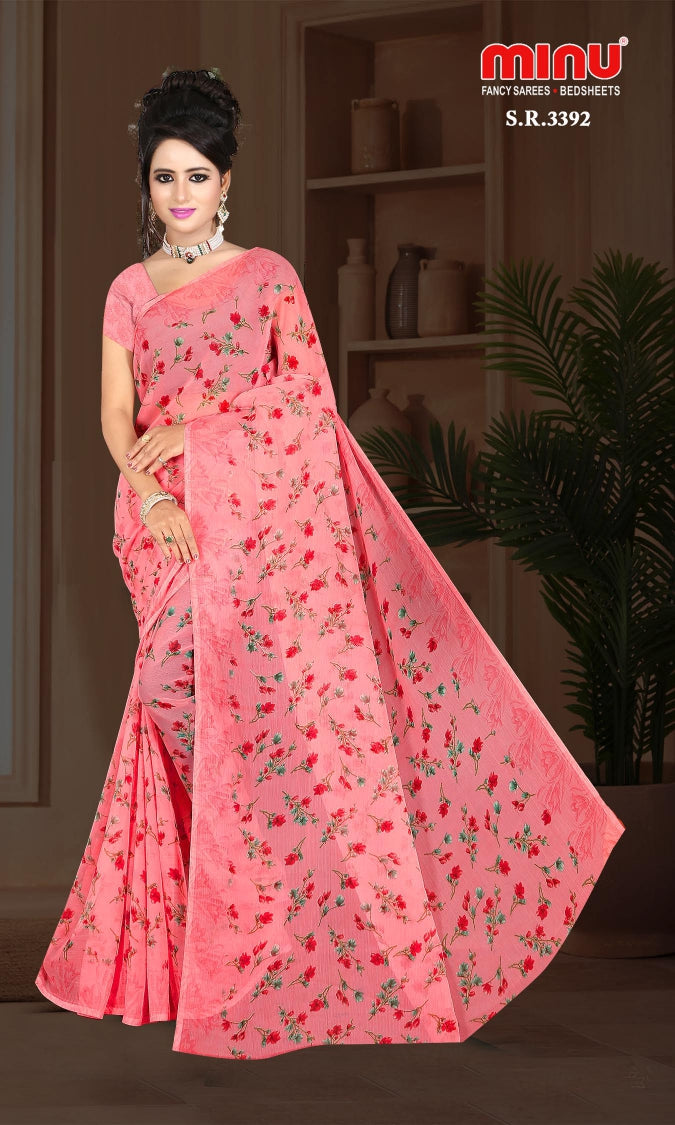 Fancy Saree Simran (BP) - 8 Pcs Set