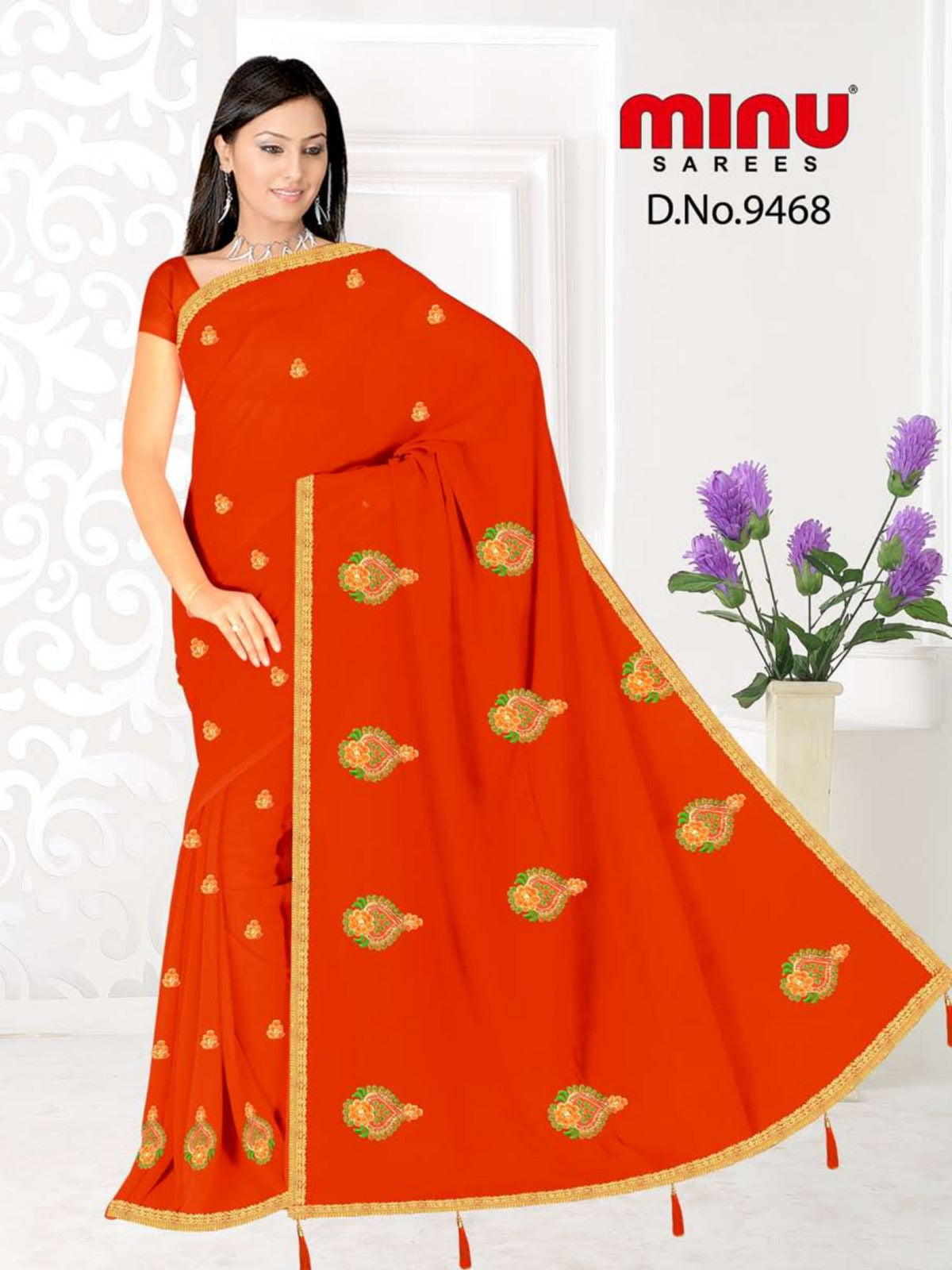 Fancy Saree Tarini Handloom (BP) - 6 Pcs Set