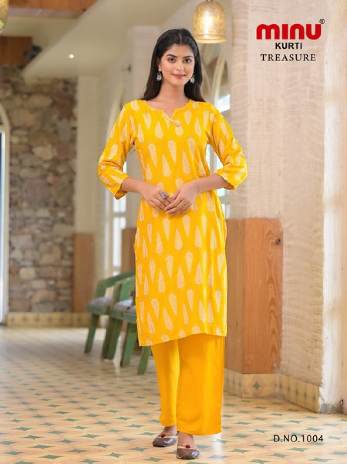 2 Piece Cotton Kurti Set Treasure Combo - 6 Pcs Set