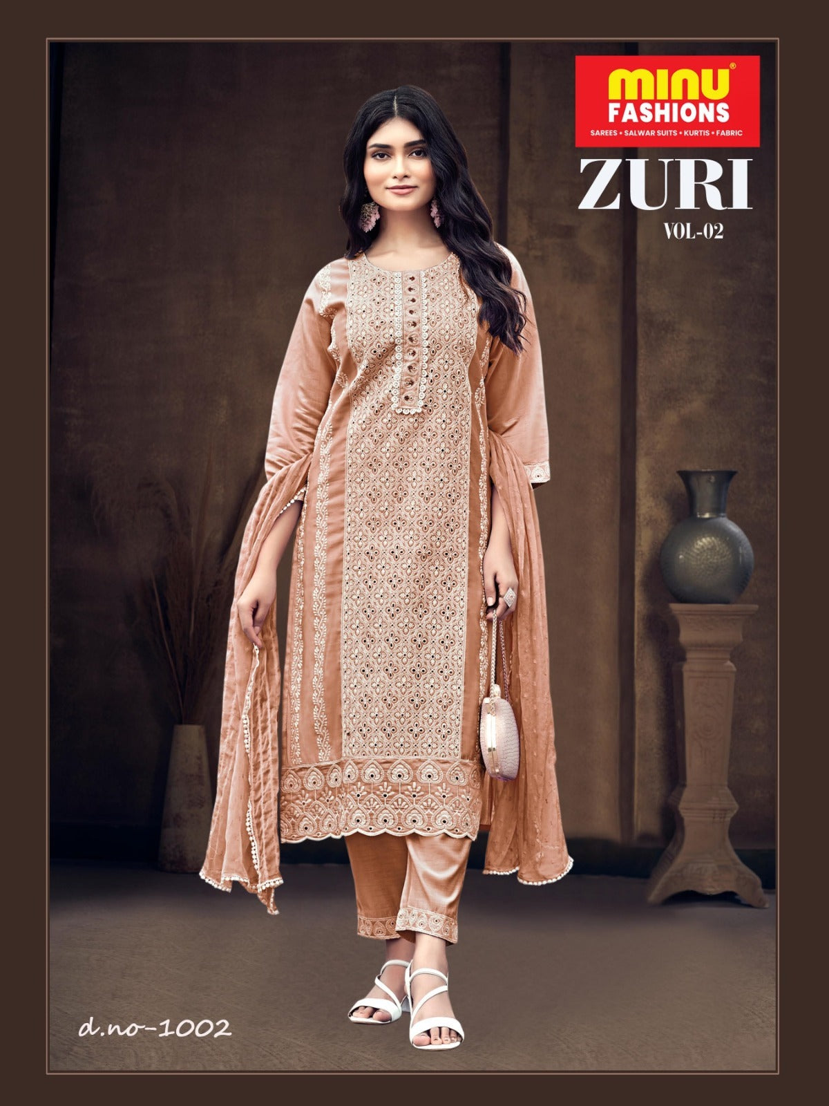 3 Piece Cotton Kurti Set Zuri (Vol-2) - 4 Pcs Set