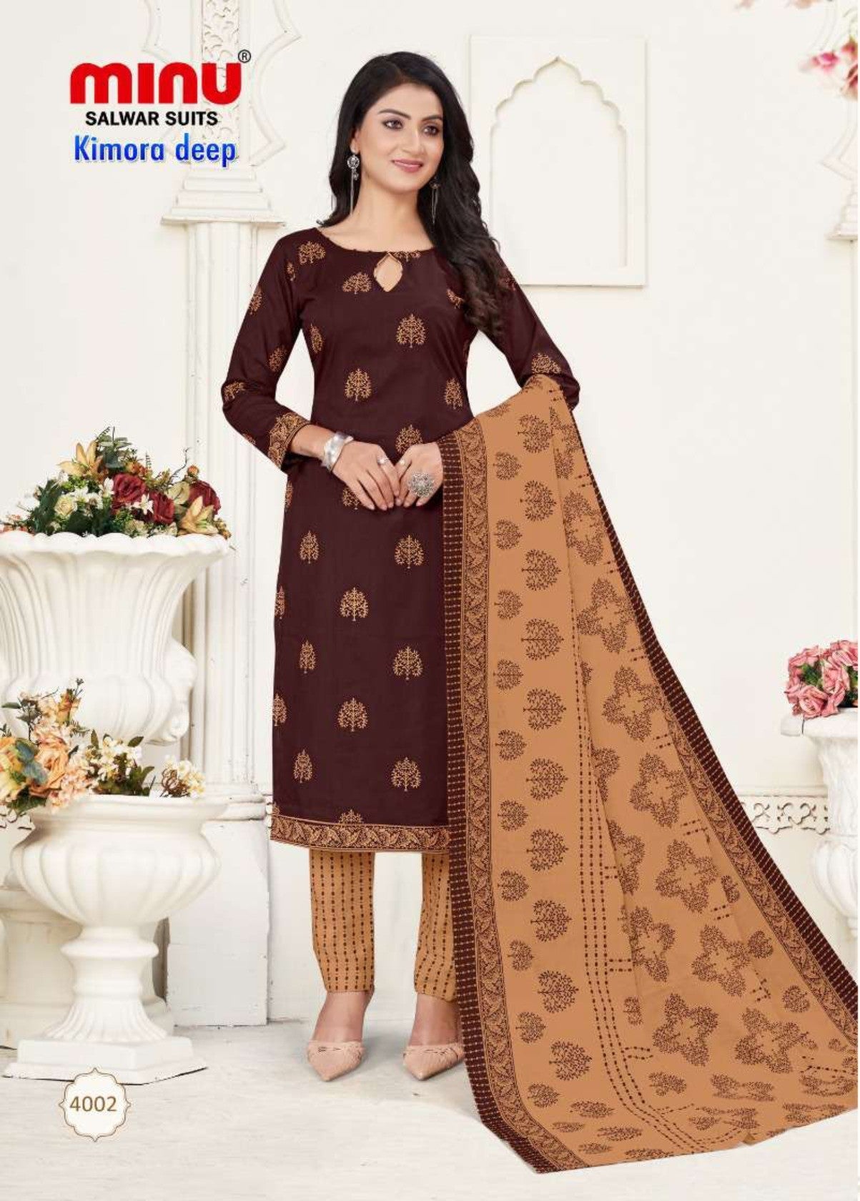 woman wearing cotton stitched suits wholesale