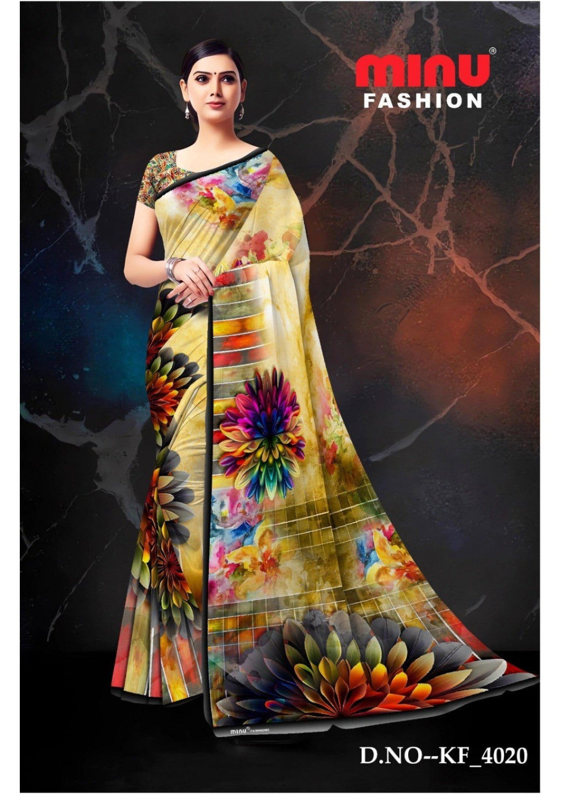 Malai Cotton Saree Ambersariya (Vol-2) - 8 Pcs Set