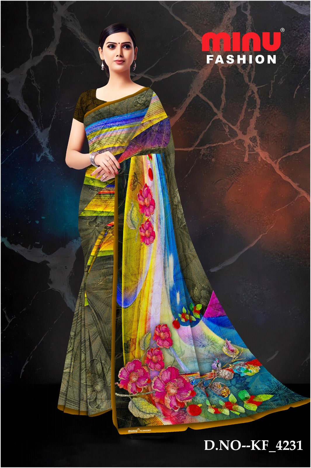 Malai Cotton Saree Ambersariya (Vol-14) - 8 Pcs Set