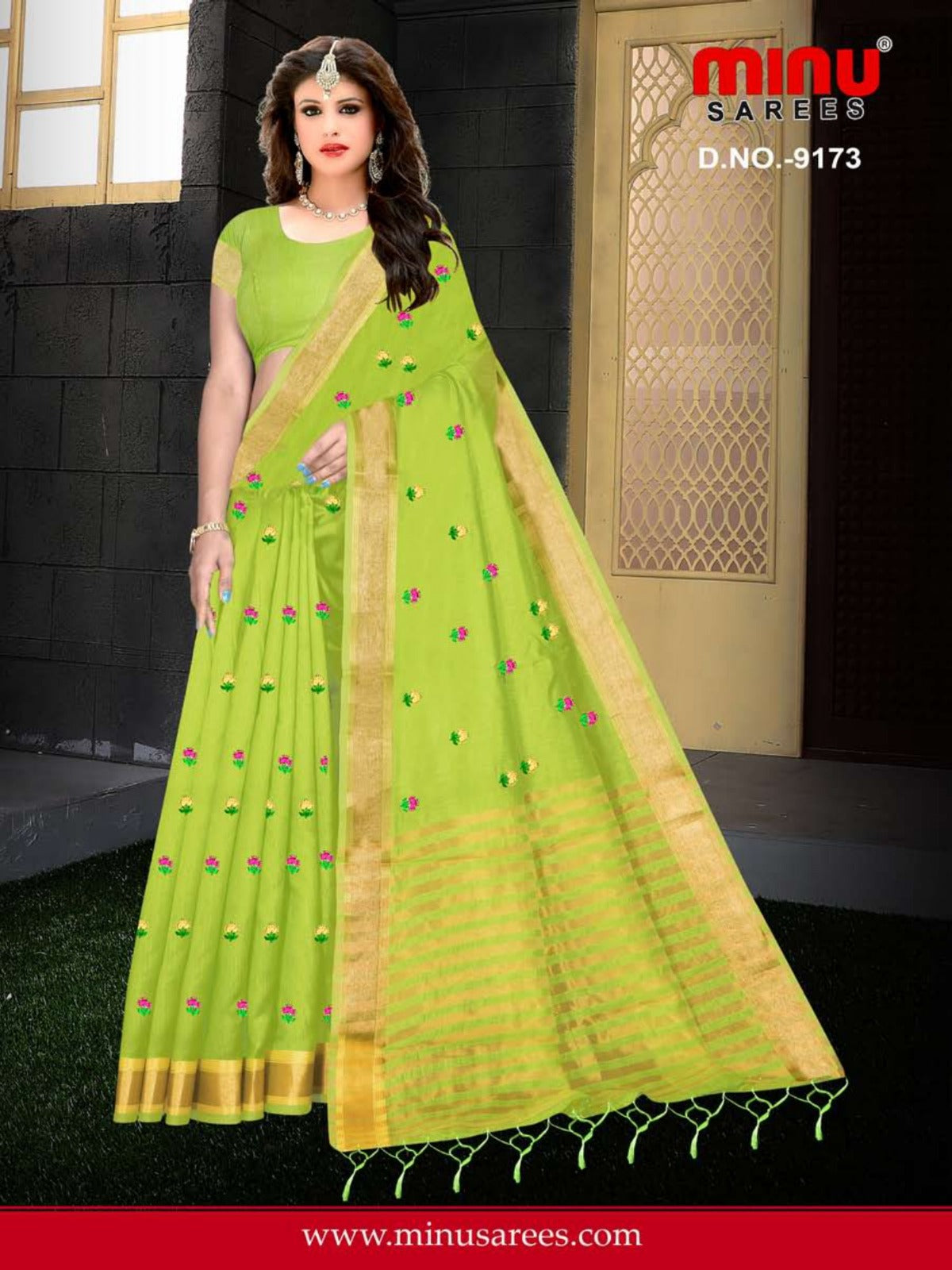 Fancy Saree Jaso Banti - 6 Pcs Set