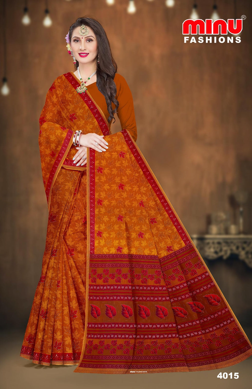 Printed Cotton Saree Malaika (Vol-44) (Special Rate) - 10 Pcs Set