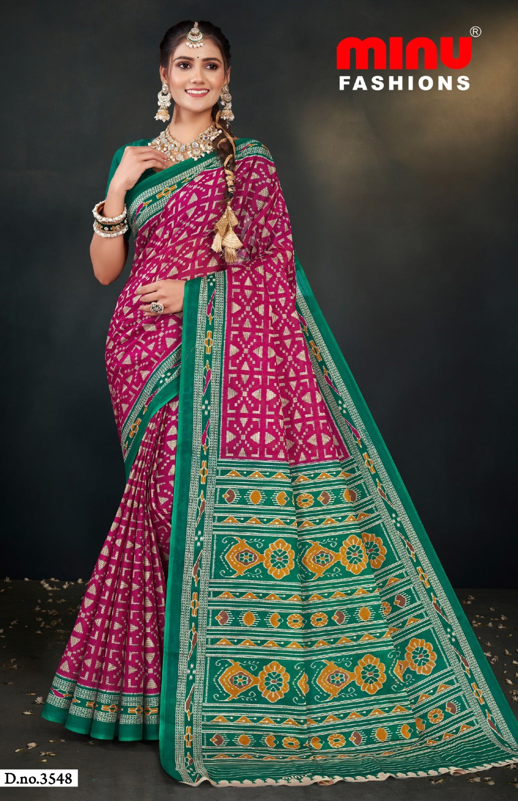 Malai Cotton Saree Priyatama Katki (Vol-2) - 10 Pcs Set