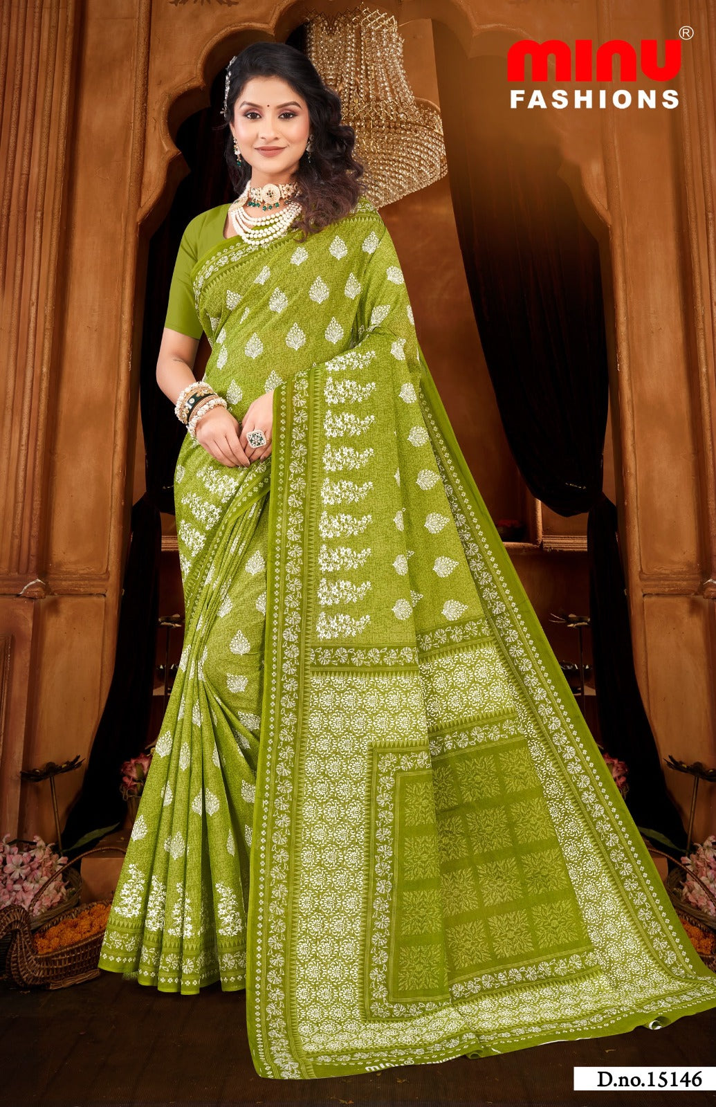 Malai Cotton Saree Priyatama Pestal (Vol-2) - 8 Pcs Set