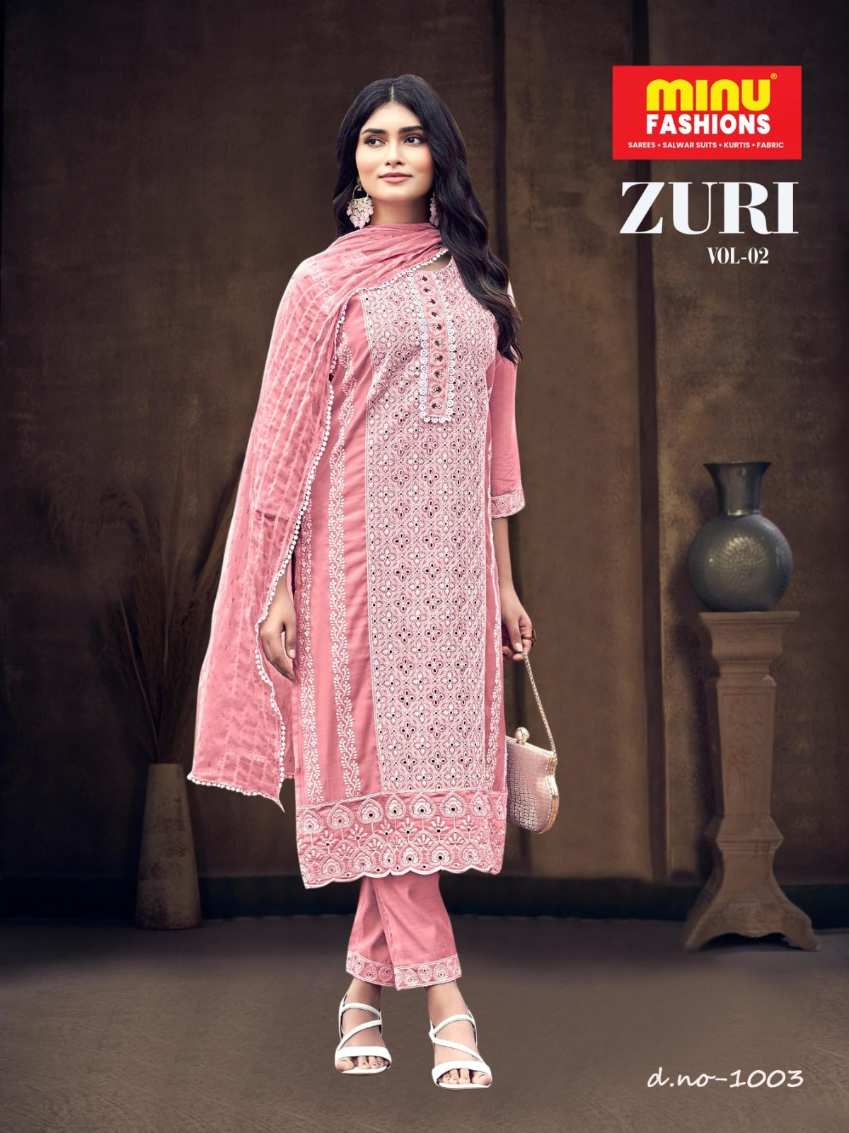 3 Piece Cotton Kurti Set Zuri (Vol-2) - 4 Pcs Set