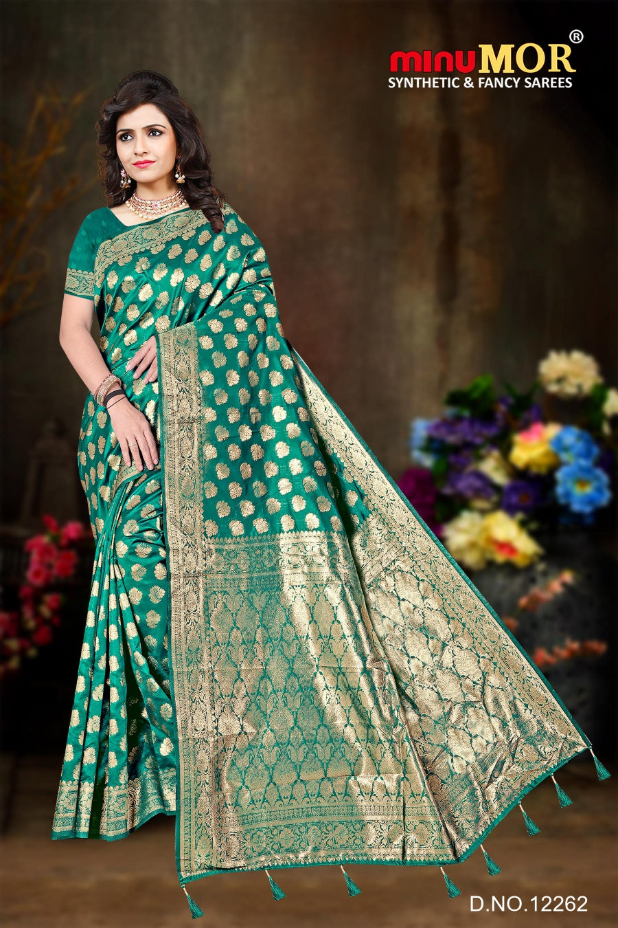 Fancy Saree Antra (Design_ 12262) (BP) - 6 Pcs Set