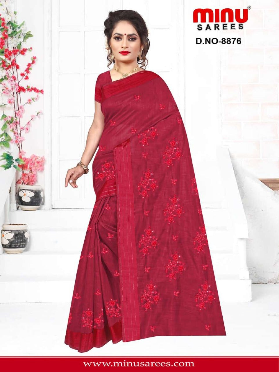 Fancy Saree Chena Pora - 6 Pcs Set