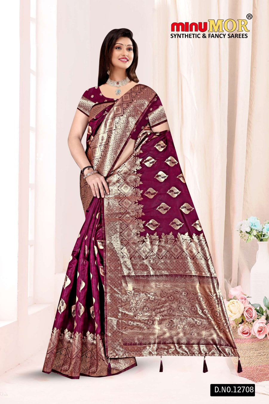 Fancy Saree Gitanshi (BP) - 6 Pcs Set