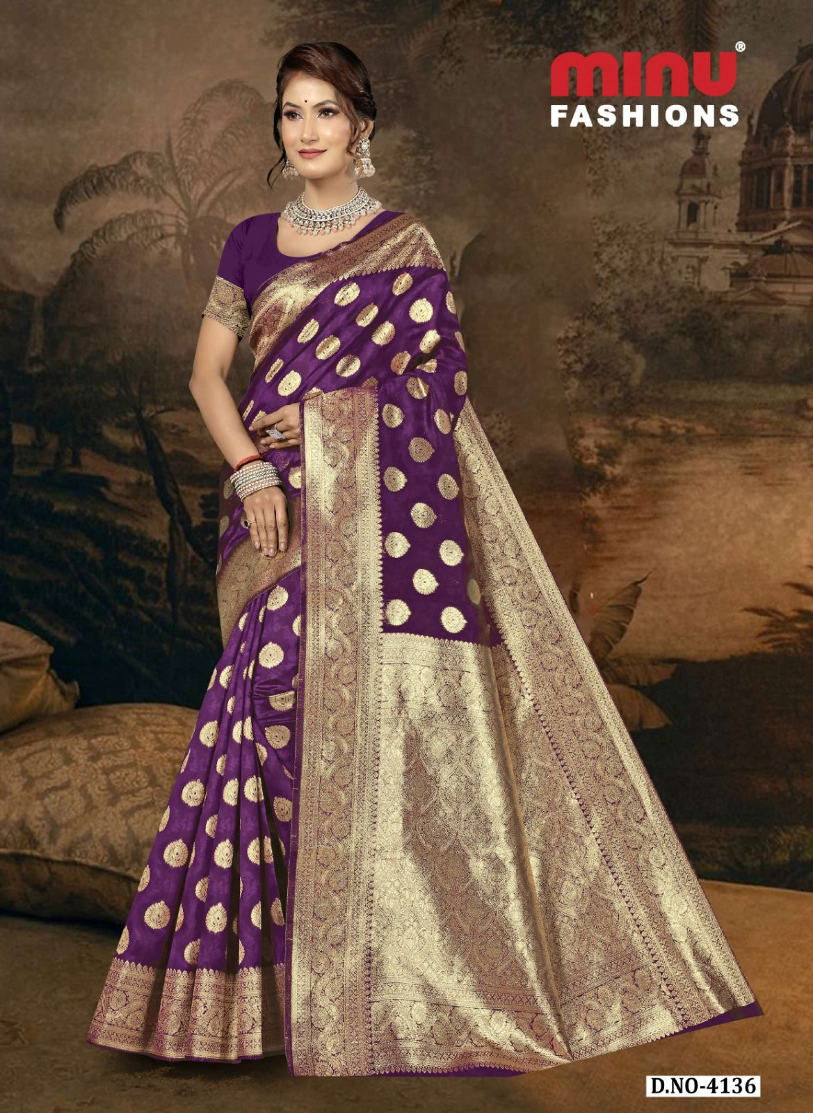 Fancy Saree Jannat (BP) - 8 Pcs Set