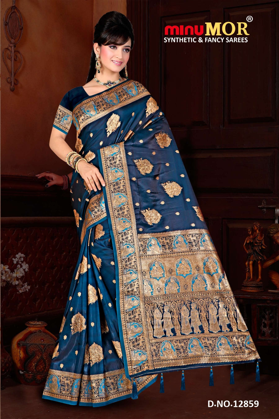 Fancy Saree Manyavar Special (BP) - 6 Pcs Set