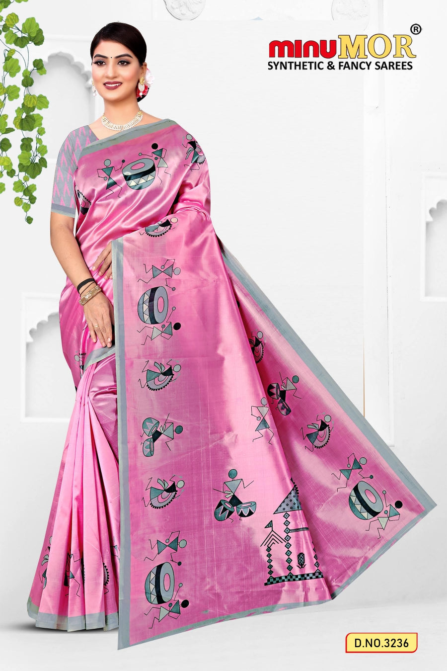 Fancy Saree Opara Gulab (Design No_1336-1343) (BP) - 8 Pcs Set