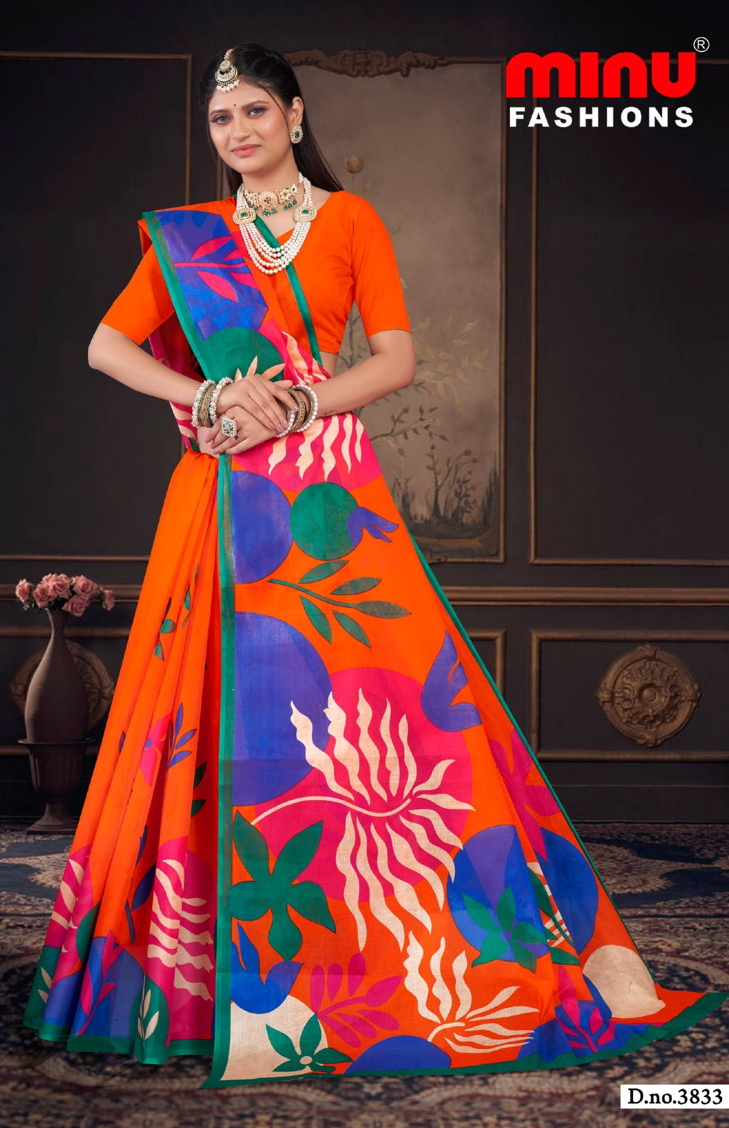 Printed Cotton Saree Priyatama (Vol-11) - 8 Pcs Set