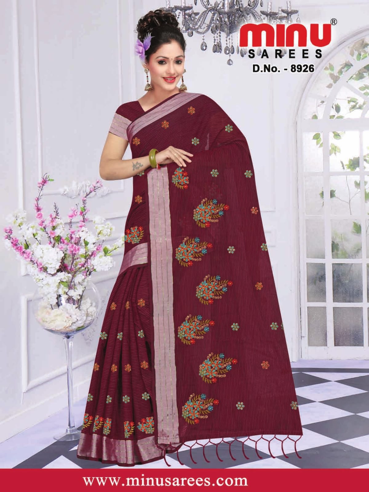 Fancy Saree Rasabali Handloom (BP) - 6 Pcs Set