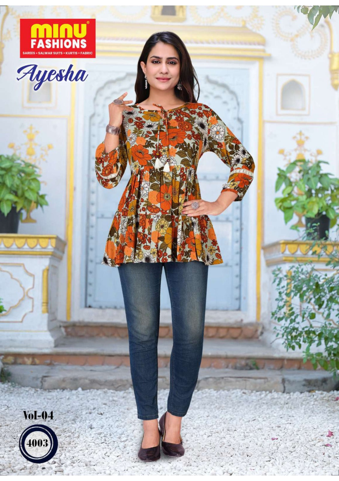 Printed Rayon Kurti Ayesha (Vol-4) - 09 Pcs Set