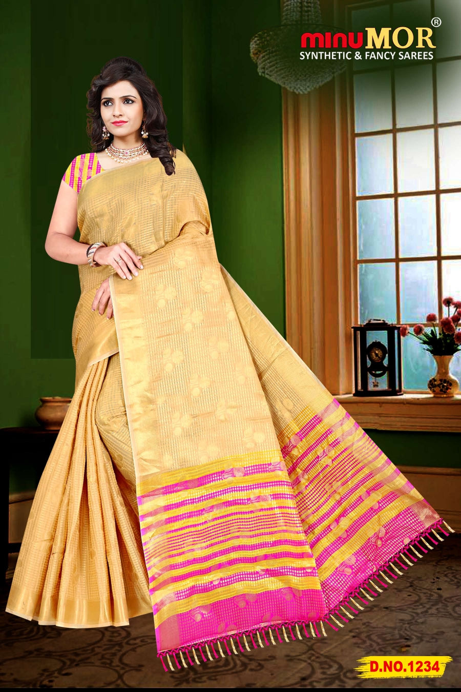 Fancy Saree Sri Devi - 6 Pcs Set