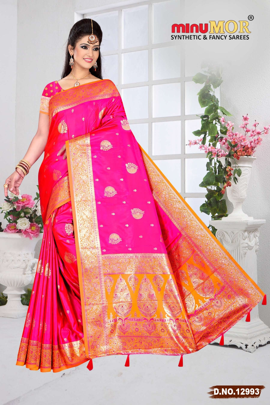 Fancy Saree Tarika (Design No_12989) (BP) - 6 Pcs Set