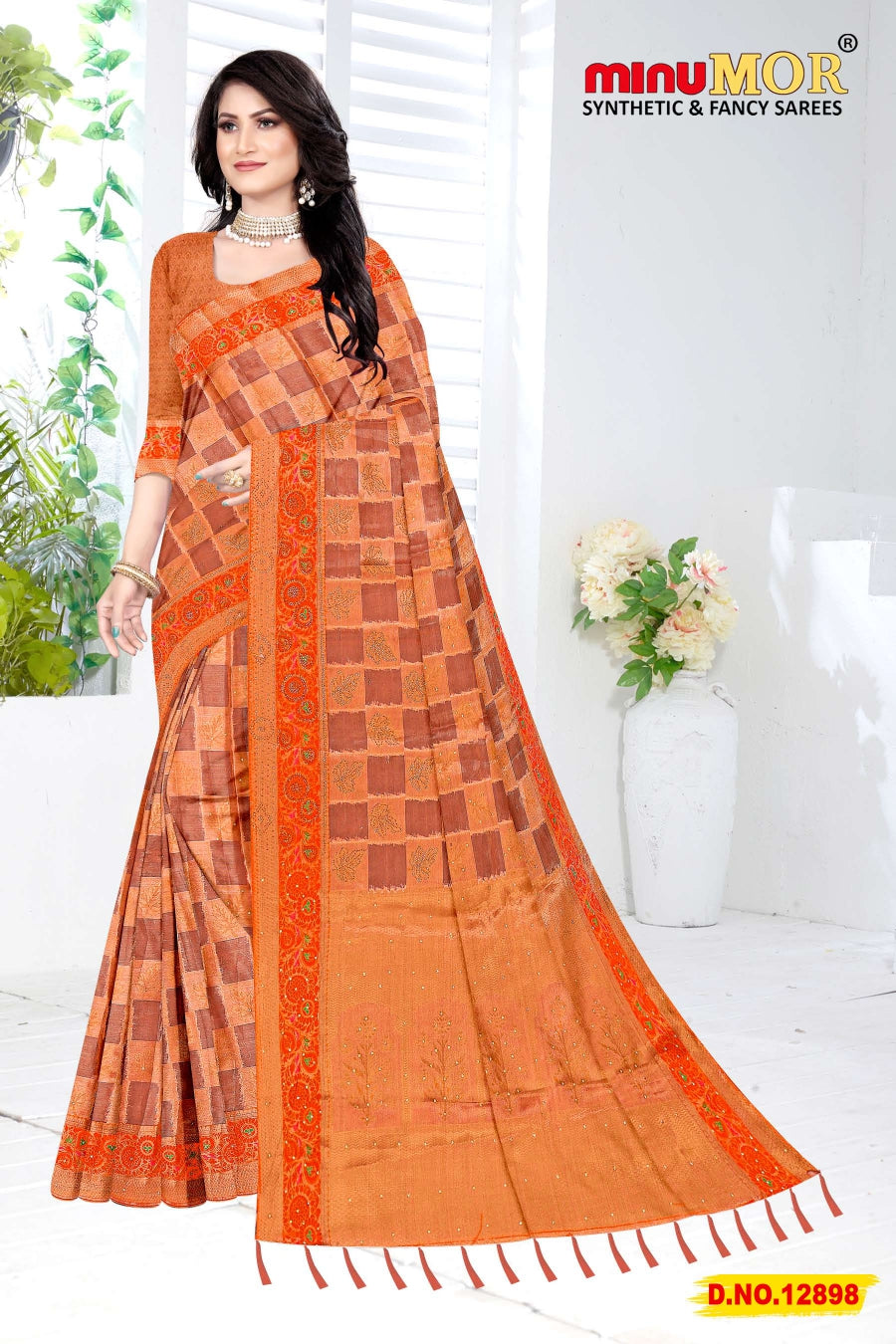 Fancy Saree Tissue Kanjivaram (Design_12898) (BP) - 6 Pcs Set