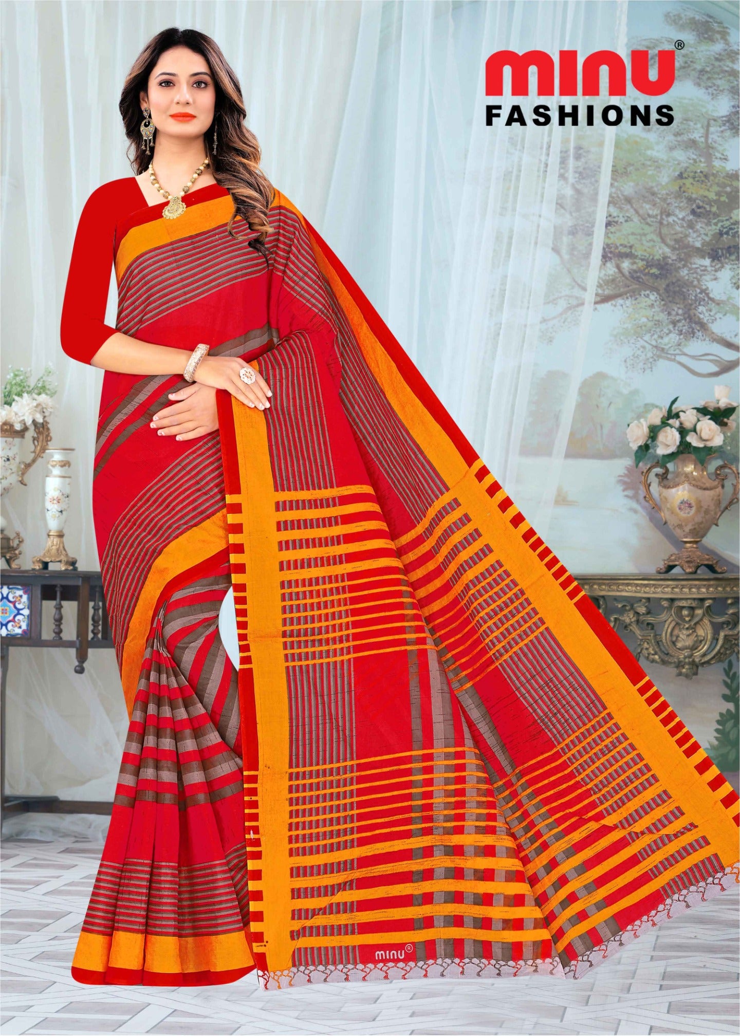 designer saree from printed cotton saree manufacturer