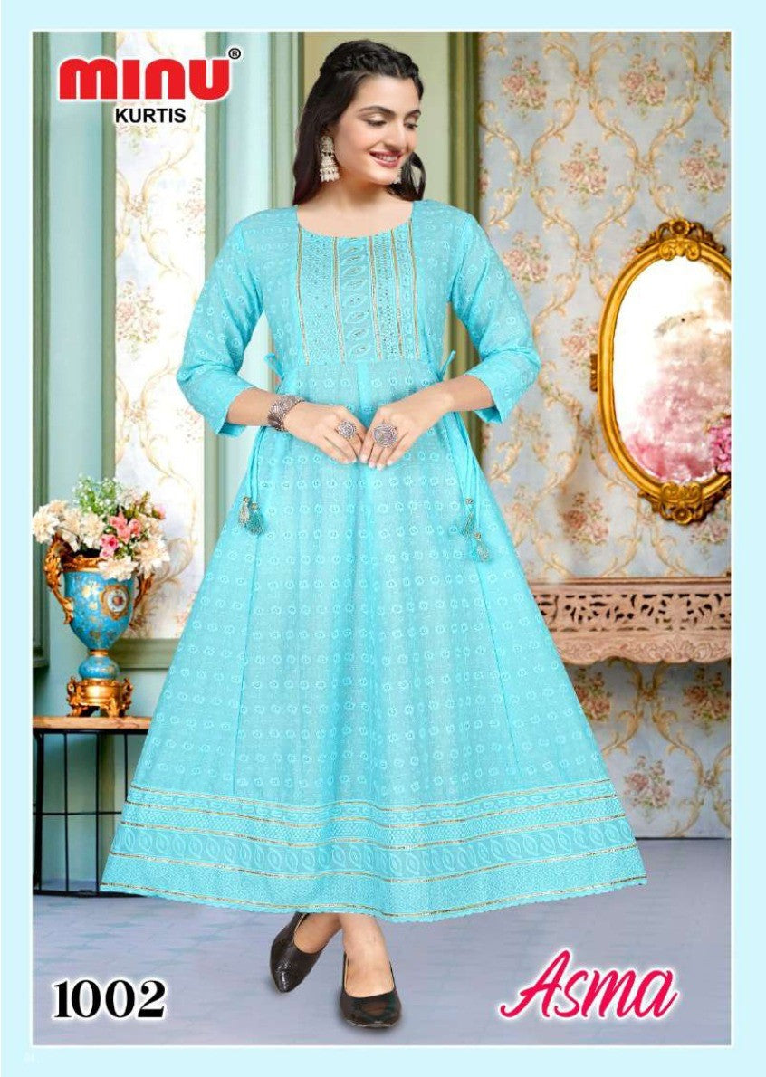 wholesale cotton kurtis in blue color for wholesalers and retailers